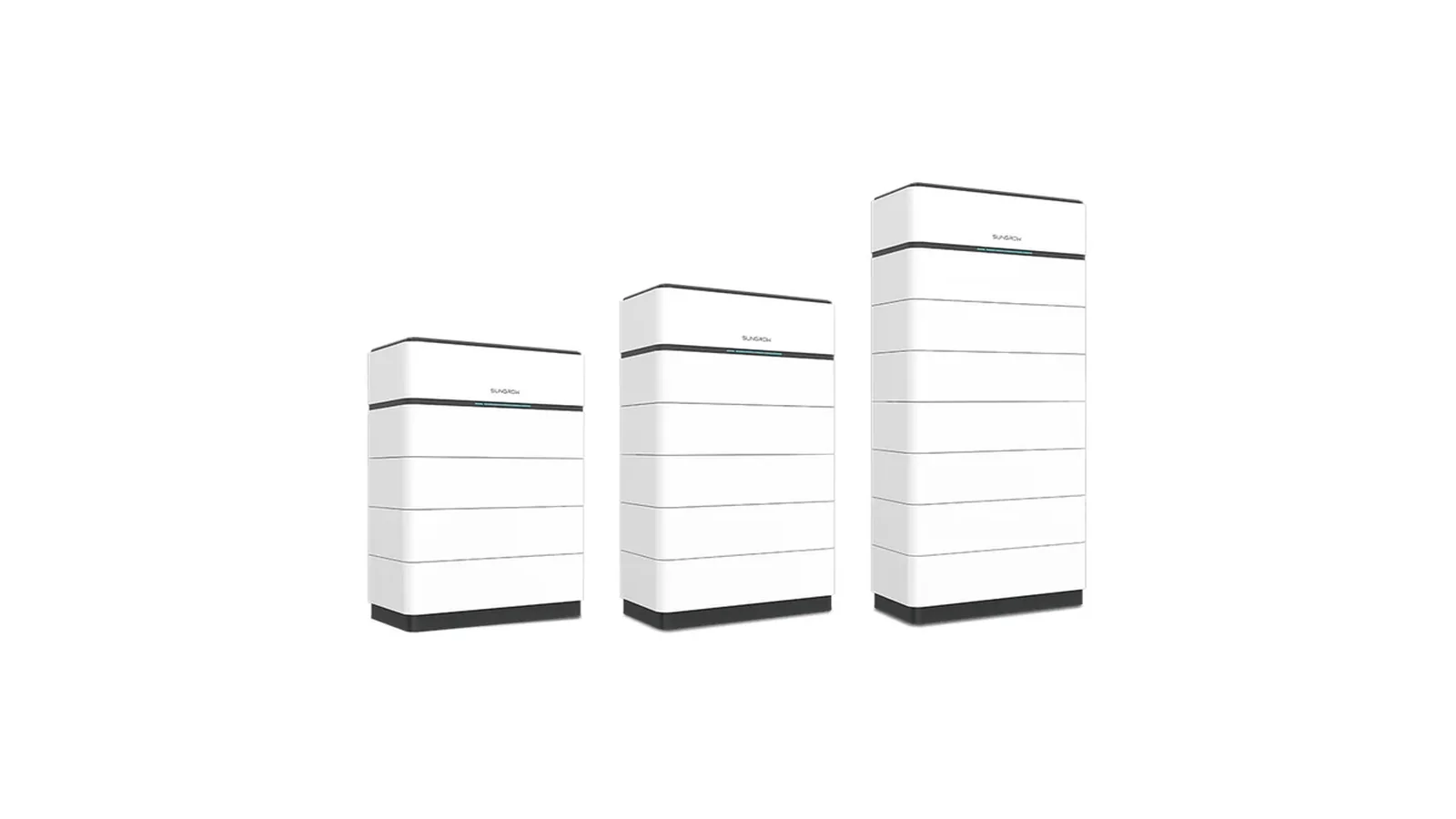 Sungrow modular battery stacks in three capacities, manufacturer product image